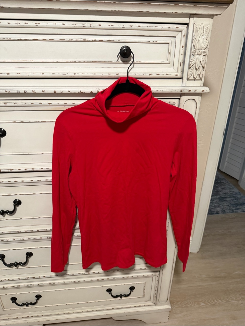 Talbots Red Long-Sleeve Turtleneck Top- NWOT- Clearance